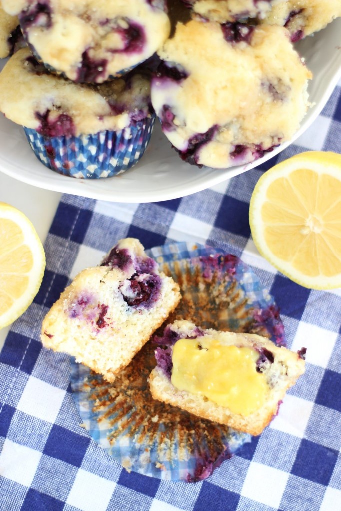 lemon blueberry cheesecake muffins with lemon glaze 12