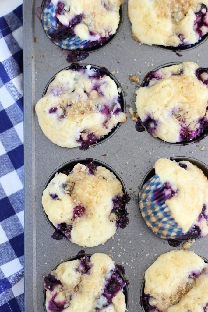 lemon blueberry cheesecake muffins with lemon glaze 3