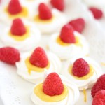 Meringue Nests with Orange Curd and Raspberries