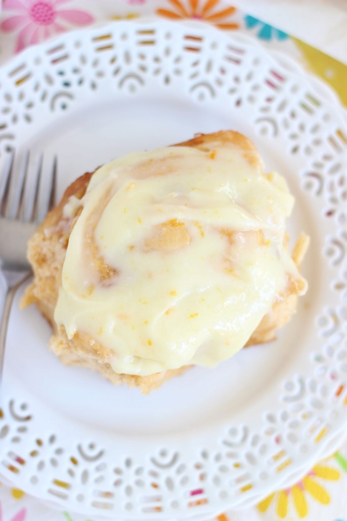 orange sweet rolls with orange cream cheese glaze 17