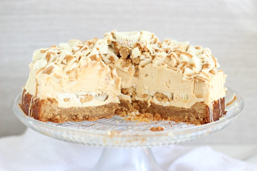 white chocolate peanut butter blondie cheesecake 46