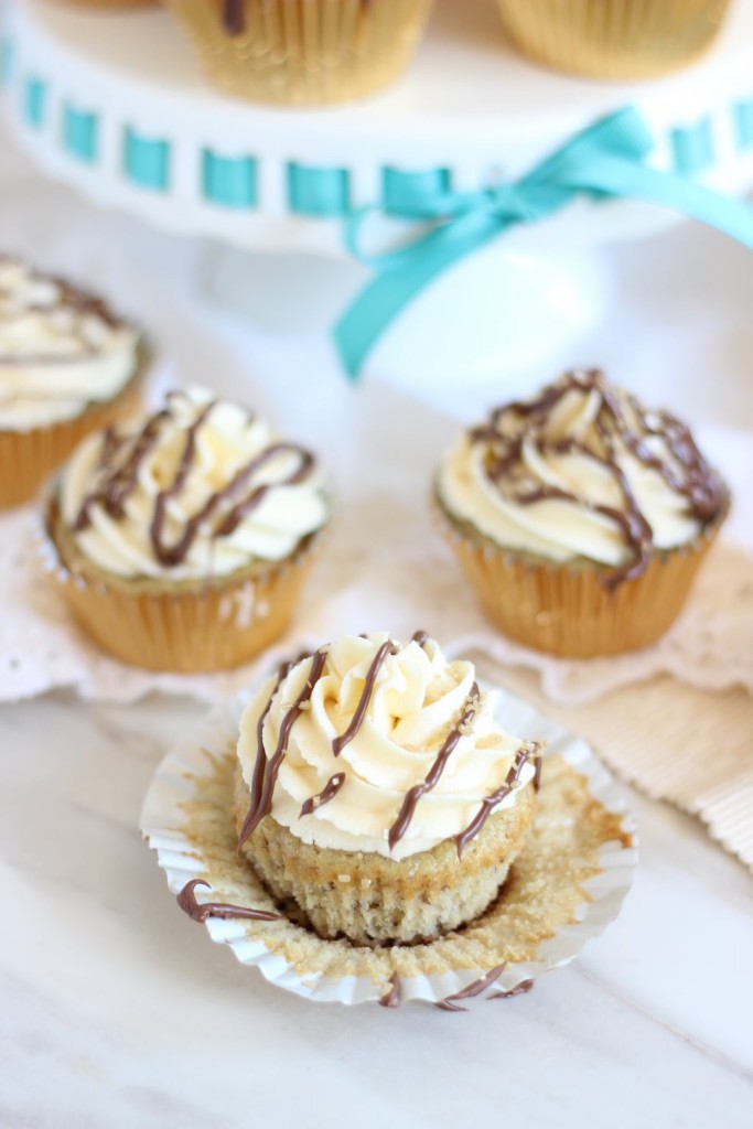 Nutella-Filled Banana Cupcakes with Cream Cheese Frosting (10)