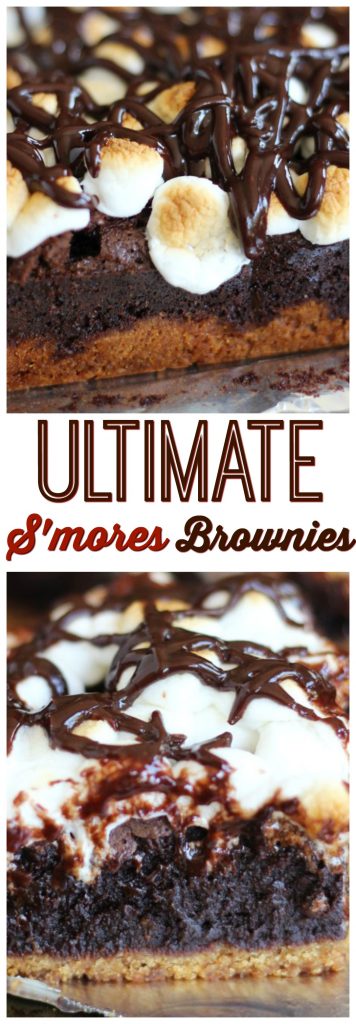 Ultimate Fudgy S'mores Brownies pin