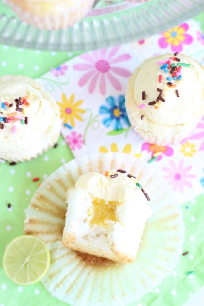 key lime angel food cupcakes with key lime curd 11