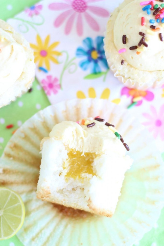 key lime angel food cupcakes with key lime curd 12