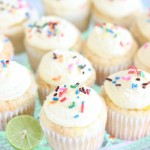 Key Lime Angel Food Cupcakes with Key Lime Curd