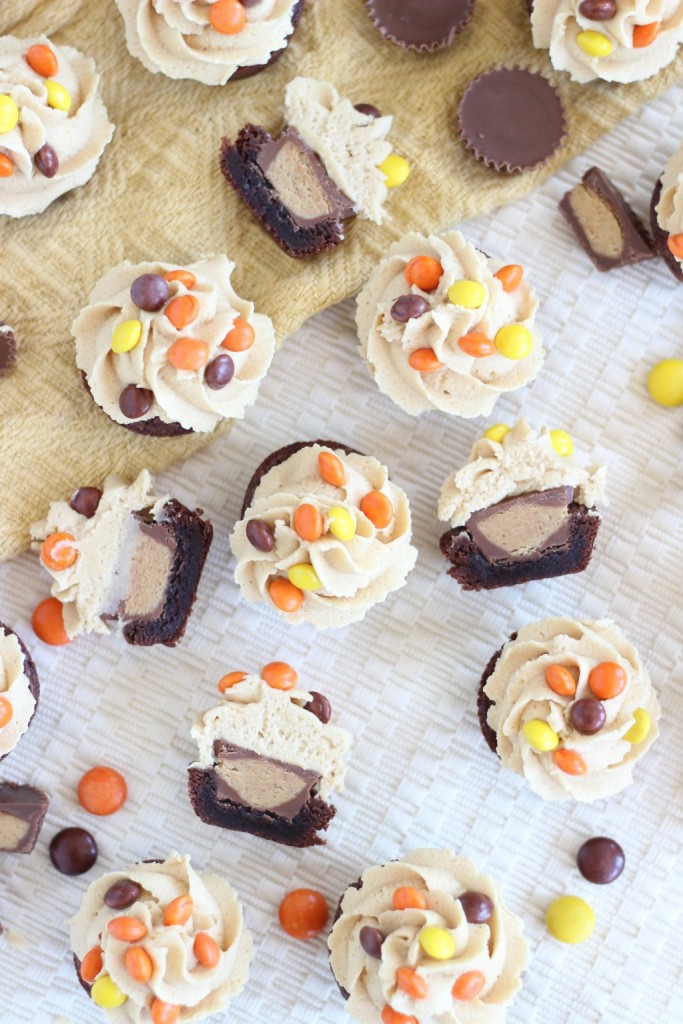 peanut butter cup brownie cups 11