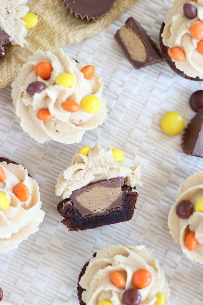 peanut butter cup brownie cups 15