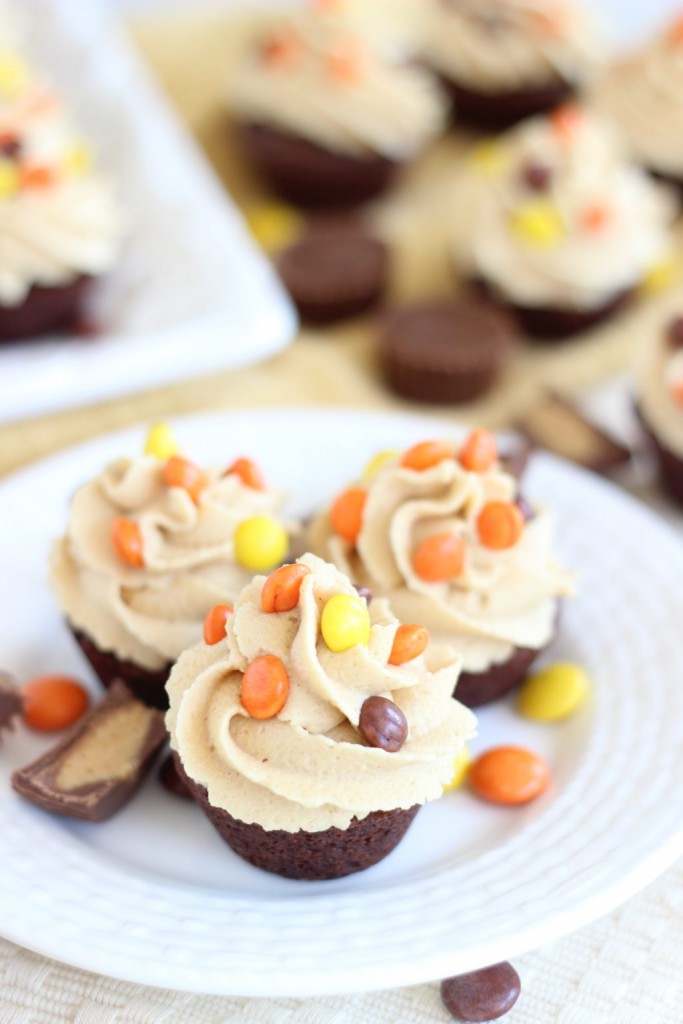 peanut butter cup brownie cups 7