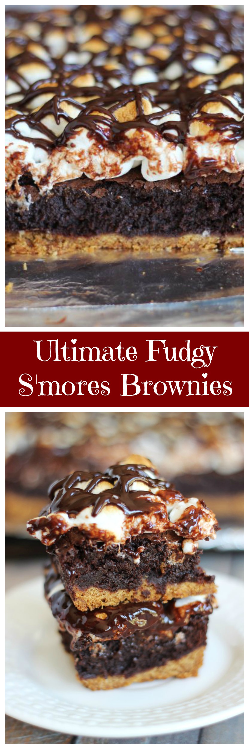 Ultimate Fudgy S'mores Brownies - The Gold Lining Girl