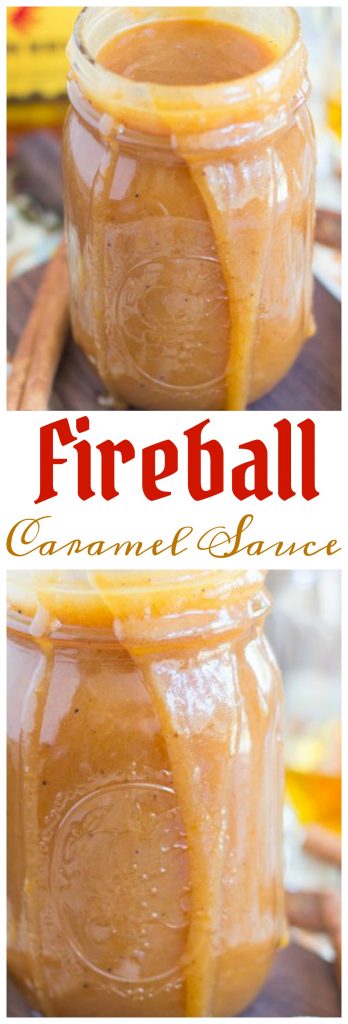 Fireball Whiskey Caramel Sauce pin 2