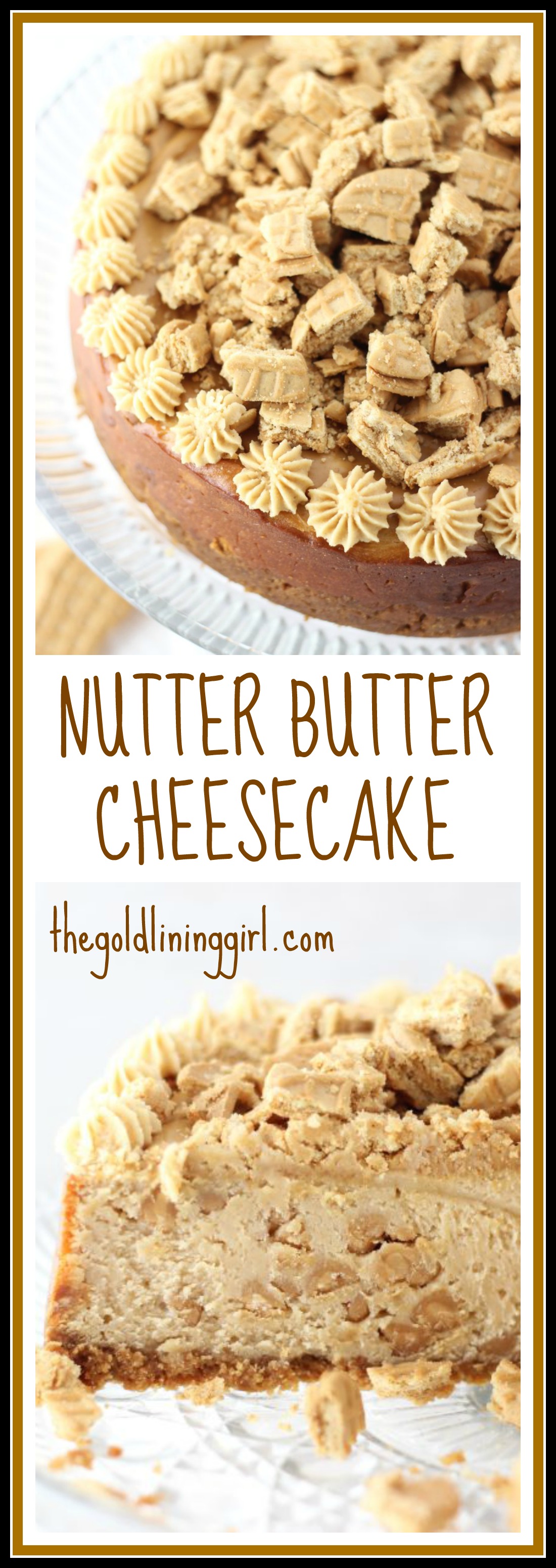 Nutter Butter Peanut Butter Cheesecake