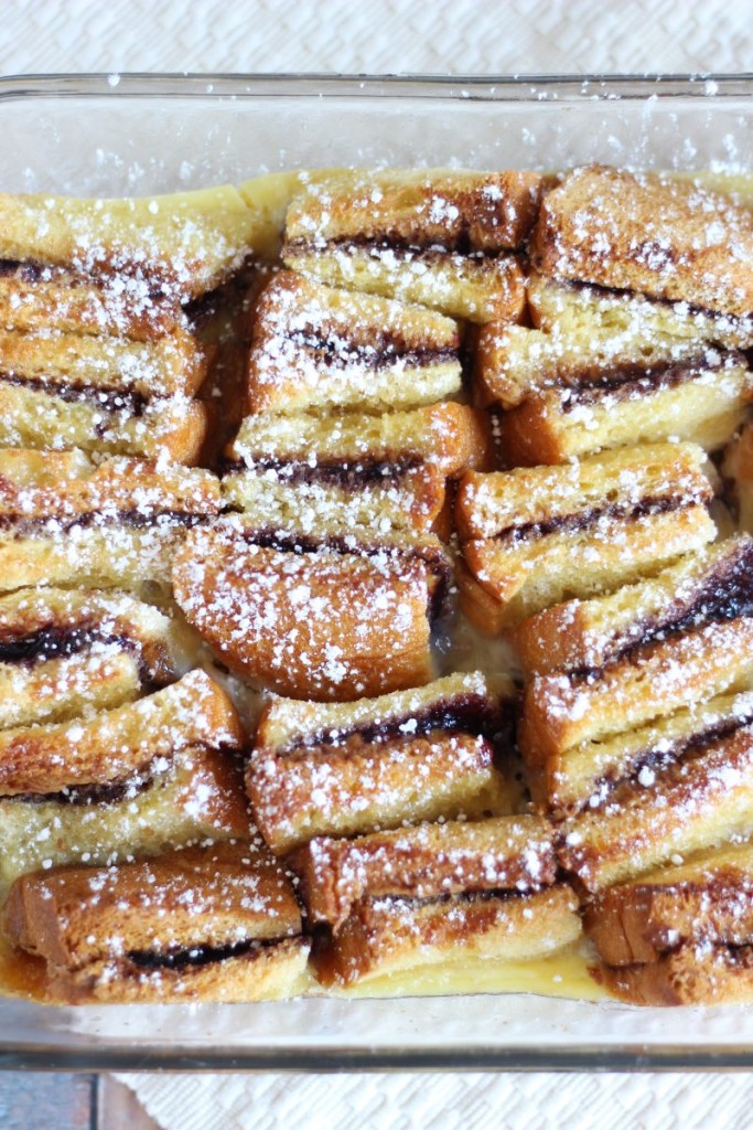 Peanut Butter & Jelly Bread Pudding