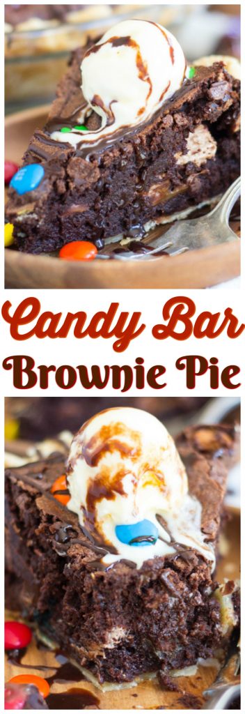 Candy Bar Brownie Pie pin