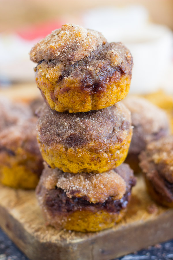 Snickerdoodle Pumpkin Nutella Muffins (27)