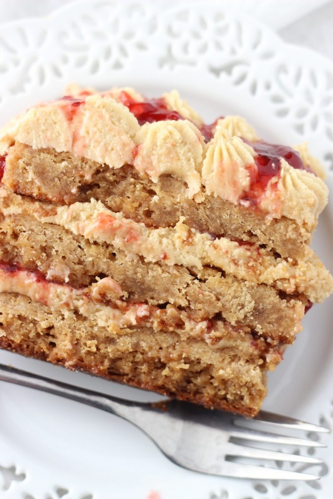 peanut butter & jelly torte 8