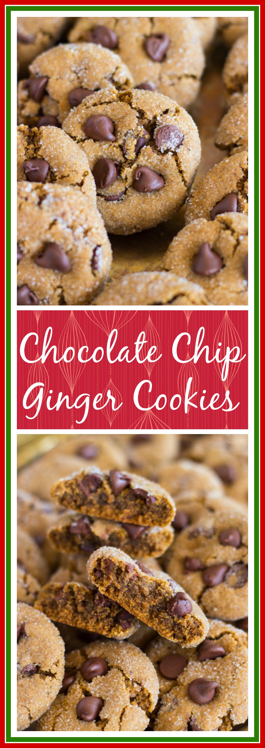 Chocolate Chip Ginger Cookies (Soft & Chewy)