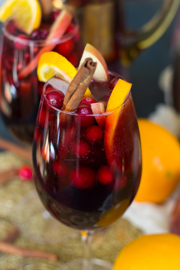 Cranberry-Pomegranate Sangria