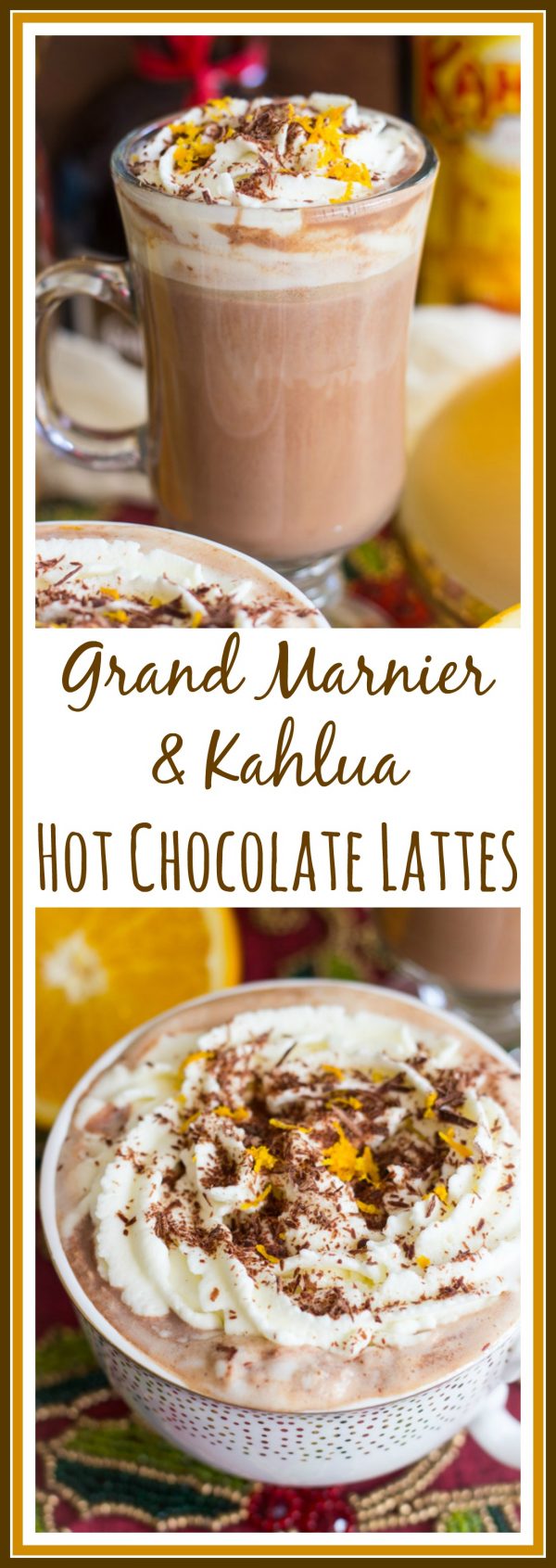 A rich, creamy, hot chocolate fromscratch, simmered with orange peel