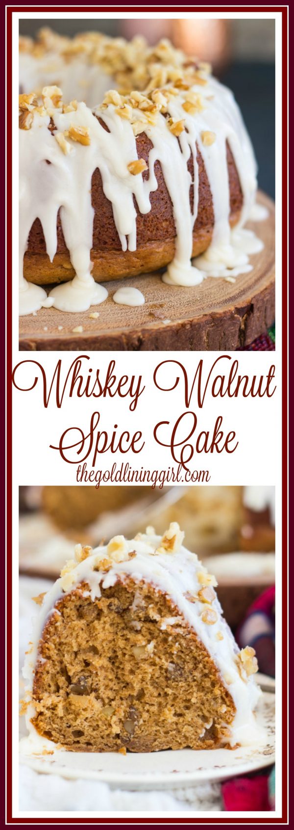 Whiskey Walnut Spice Cake