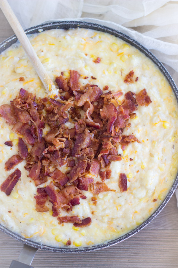 Cheesy Grits Casserole with Bacon and Corn (3)