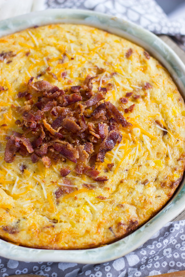 Cheesy Grits Casserole with Bacon and Corn (6)