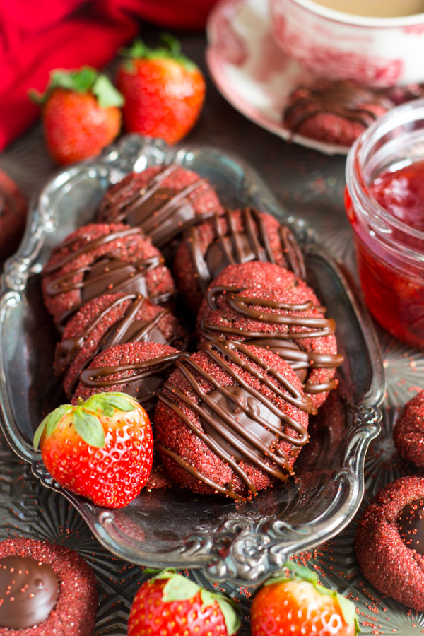 Chocolate-Covered Strawberry Thumbprints (1)