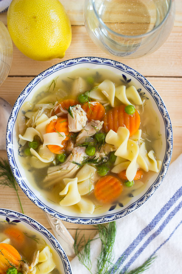 Lemon Dill Chicken Noodle Soup (8)