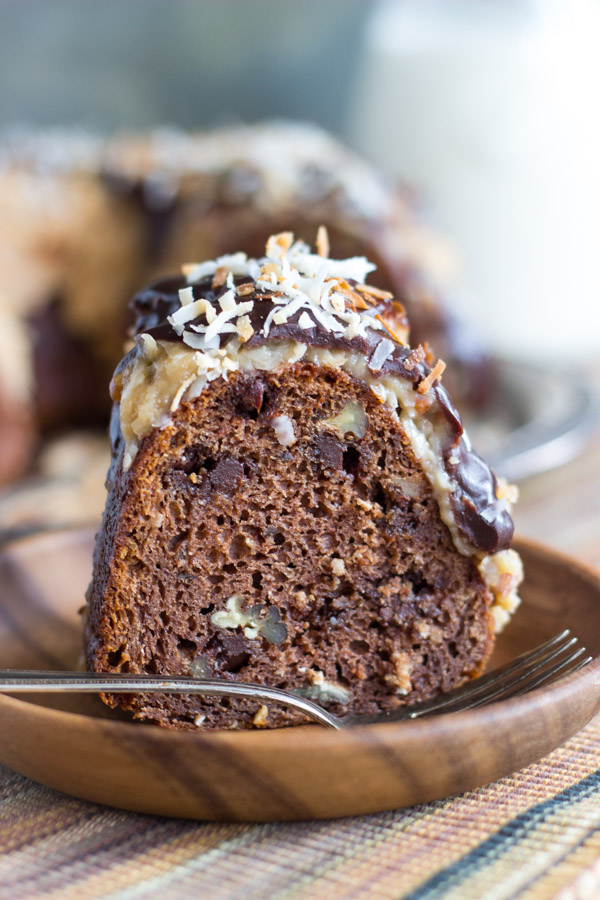 Easy German Chocolate Bundt Cake Recipe - The Gold Lining Girl