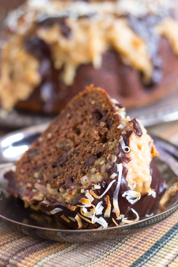 Instant Pot German Chocolate Bundt Cake - 365 Days of Slow Cooking