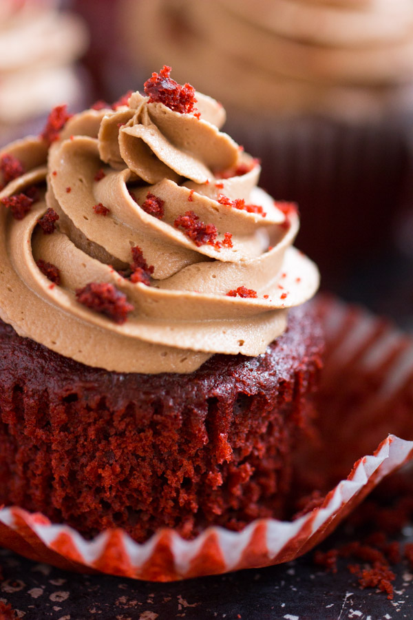 Double Chocolate Nutella Cupcakes