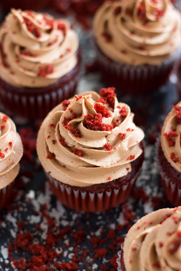 Nutella-Filled Red Velvet Cupcakes with Nutella Buttercream (3)