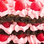 Raspberry Brownie Torte