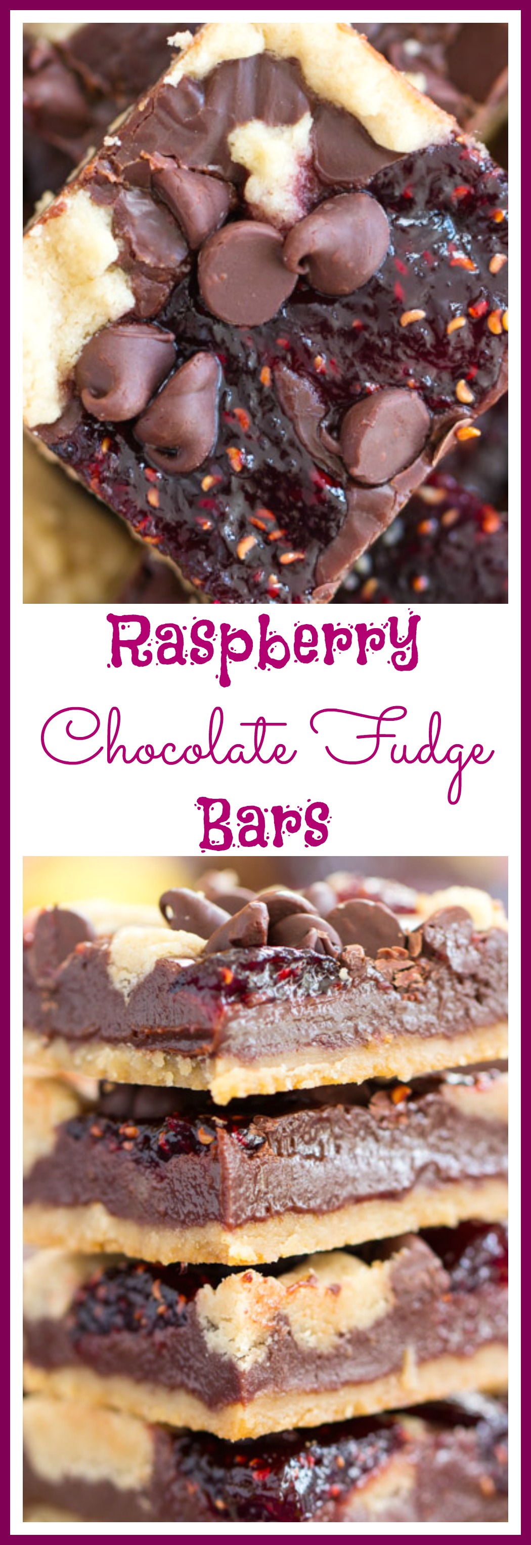 Raspberry Chocolate Chip Bars