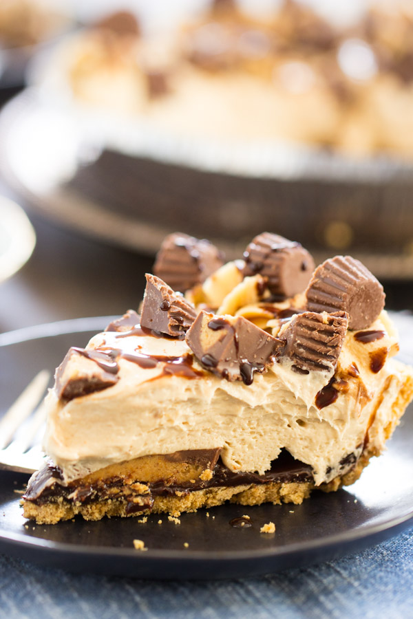 Reese's Cup No Bake Peanut Butter Pie recipe image (18)