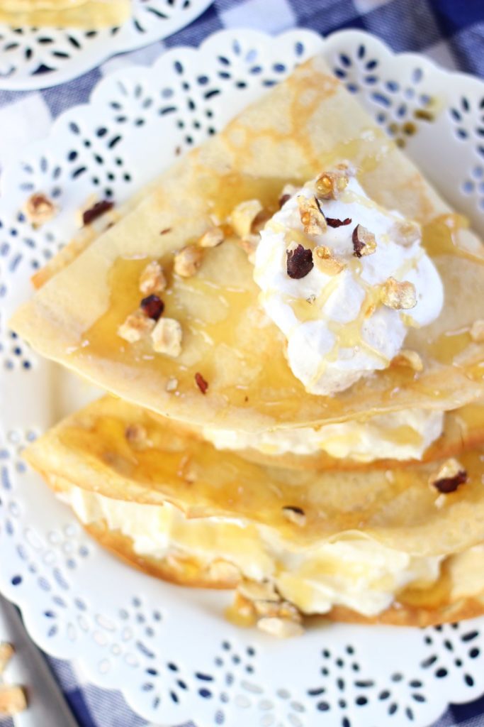 honey hazelnut crepes with honey goat cheese 8