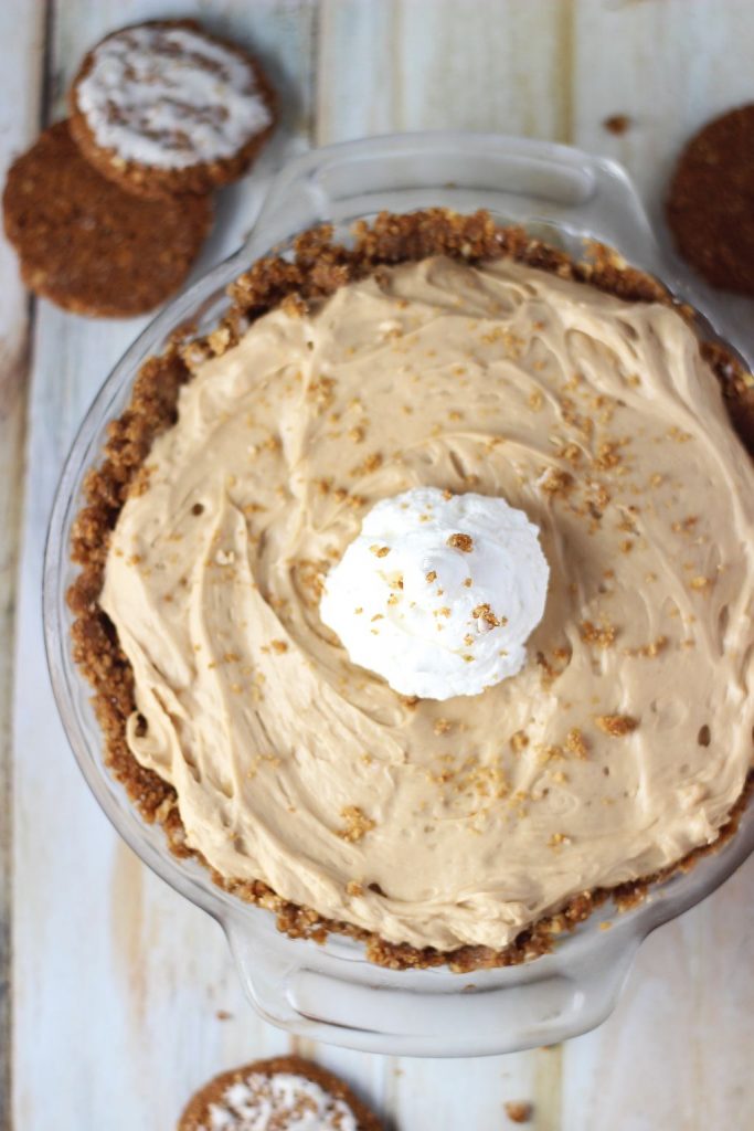 no bake biscoff cheesecake with oatmeal cookie crust 11