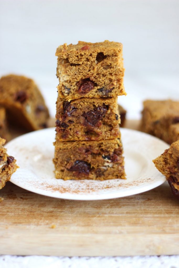 pumpkin cherry pecan protein bars 2