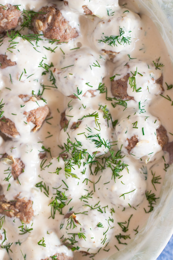 Swedish Meatballs with Creamy Dill Sauce Recipe