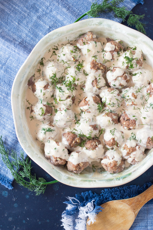 Swedish Meatballs with Creamy Dill Sauce Recipe