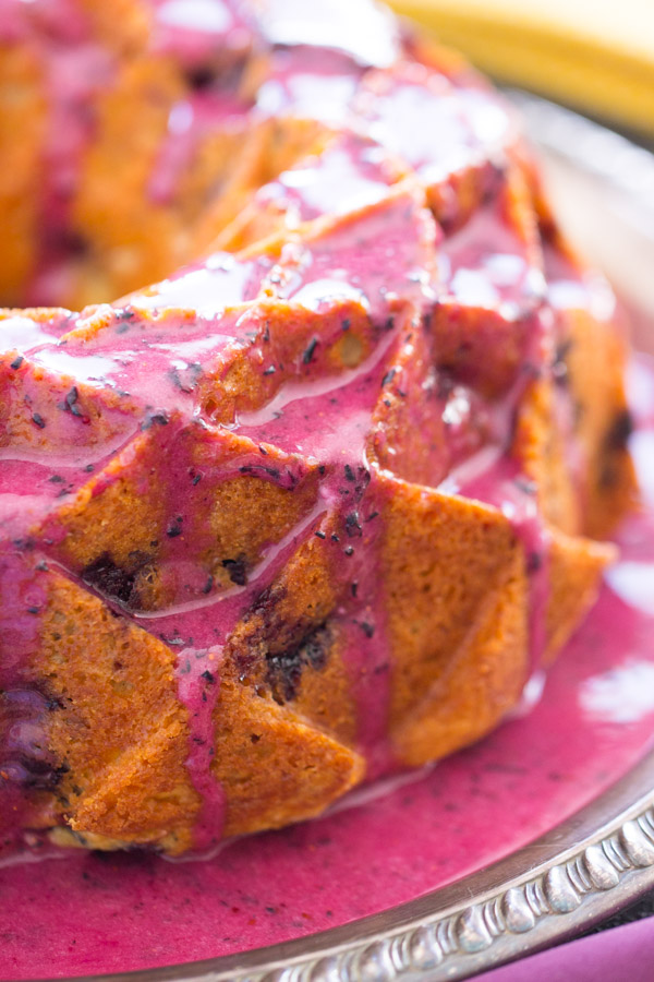 Blueberry Bundt Cake with Blueberry Glaze image thegoldlininggirl (7)