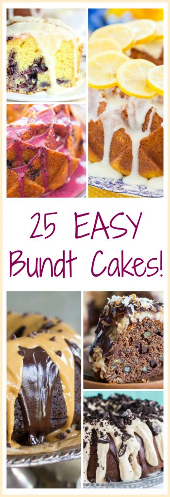 Easy Bundt Cake recipes pin