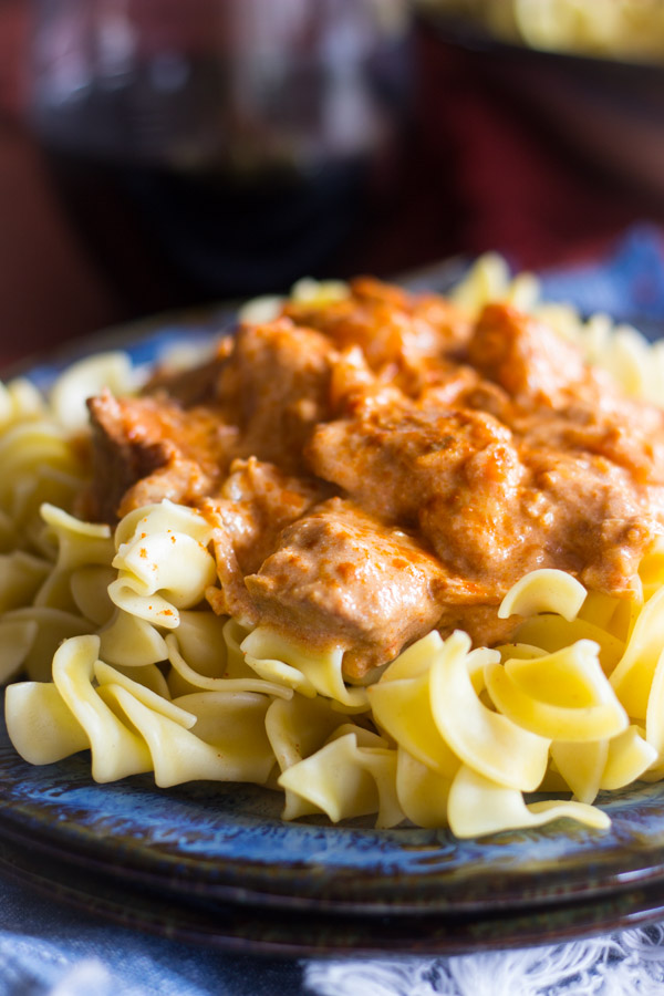 Slow-Cooker Chicken Paprikash image thegoldlininggirl.com10