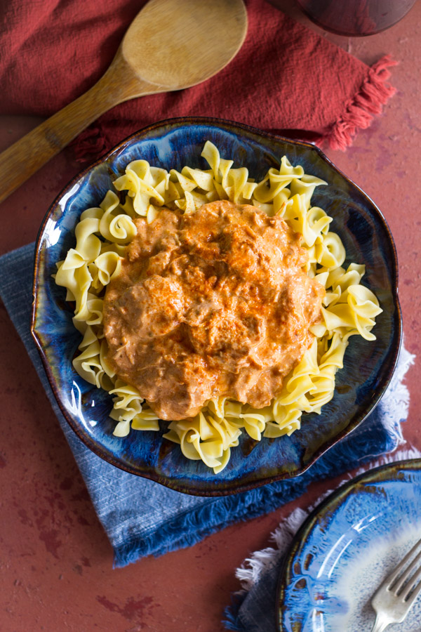 Slow-Cooker Chicken Paprikash image thegoldlininggirl.com8