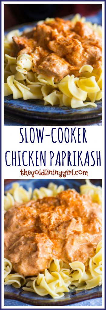 Slow-Cooker Chicken Paprikash pin