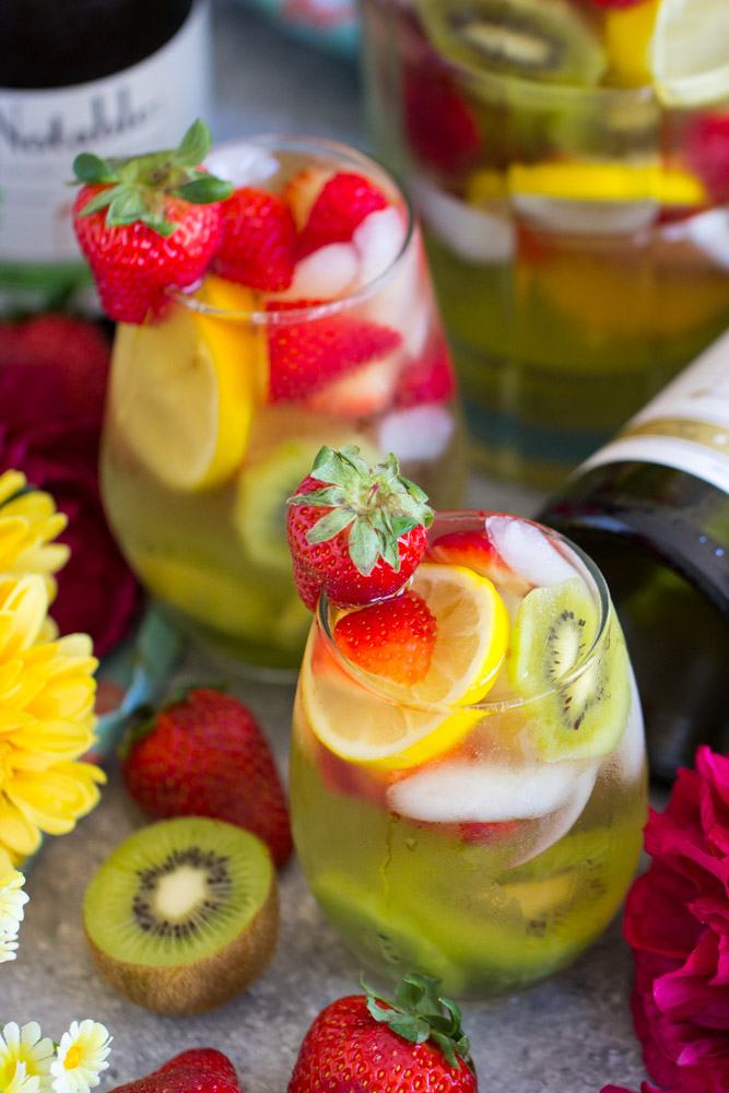 Strawberry Kiwi Sangria The Gold Lining Girl