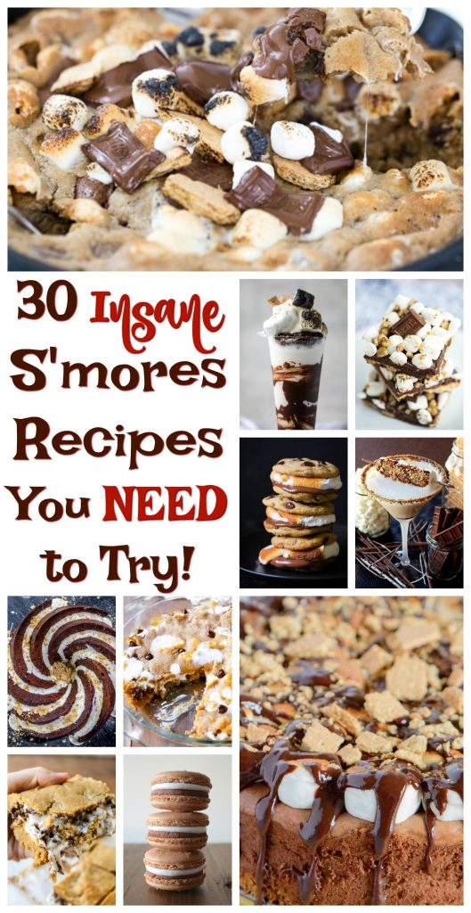 30 Best S'mores Recipes You Need To Try pin image thegoldlininggirl.com