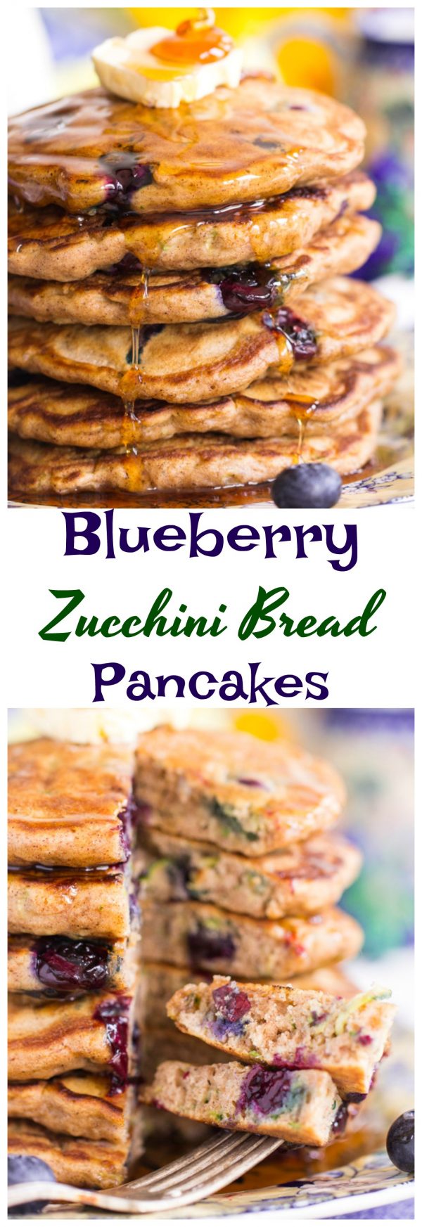 Blueberry Zucchini Bread Pancakes The Gold Lining Girl