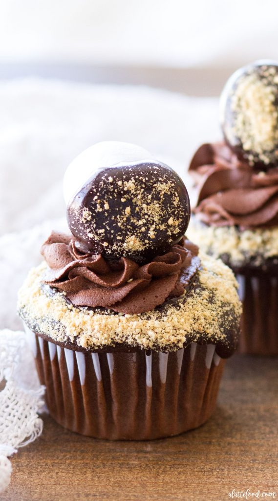 Chocolate-Smores-Cupcakes-with-Whipped-Ganache-Frosting-99