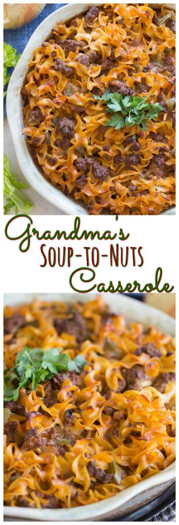 Grandma's Soup-to-Nuts Casserole pin